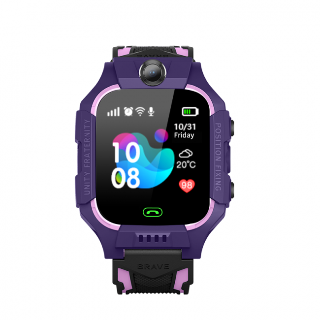 Детские смарт часы-телефон Smart Baby Watch Aishi Q19 Violet с GPS