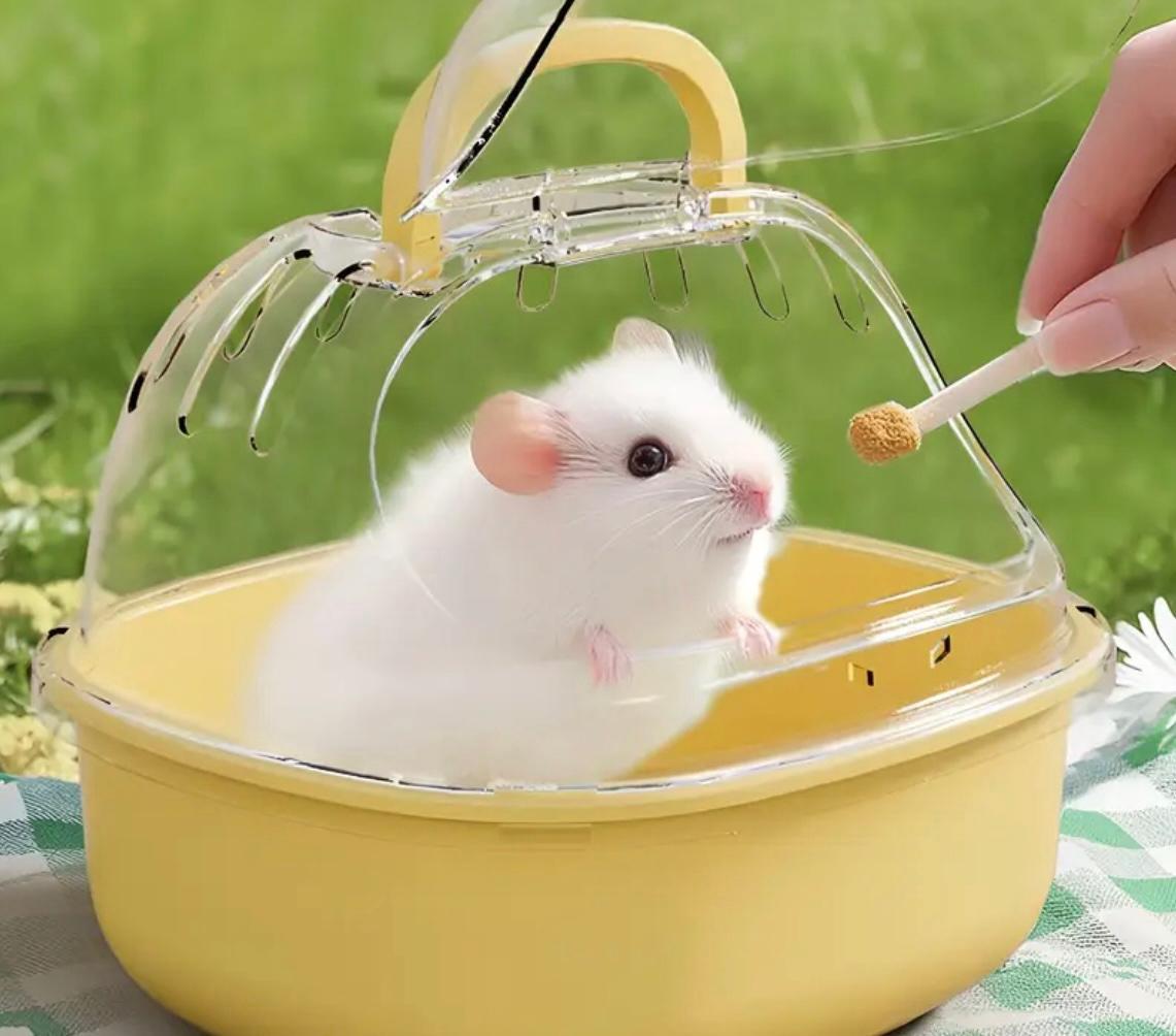 Переноска-клітка для гризунів DANDI Жовтий (29876212) - фото 2 Переноска-клітка для гризунів DANDI Жовтий (29876212) - фото 2