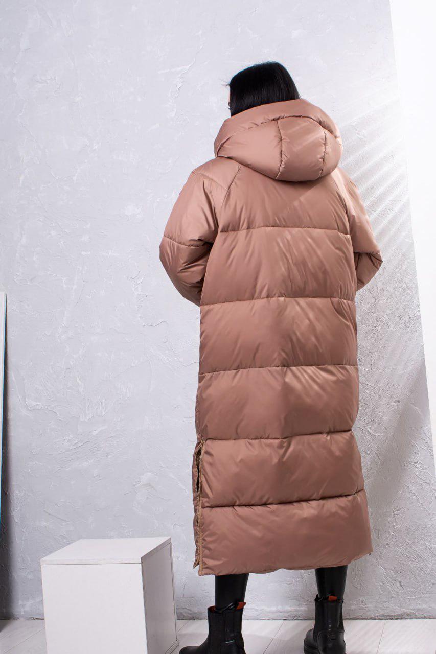 Пуховик Kimberly р. 46-48 Світло-коричневий (010-гр) - фото 3