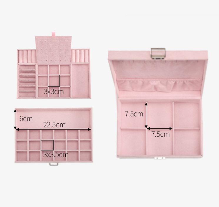 Органайзер для біжутерії та прикрас 15021 11,5х17х24,5 см Рожевий (5002599) - фото 4 Органайзер для біжутерії та прикрас 15021 11,5х17х24,5 см Рожевий (5002599) - фото 4