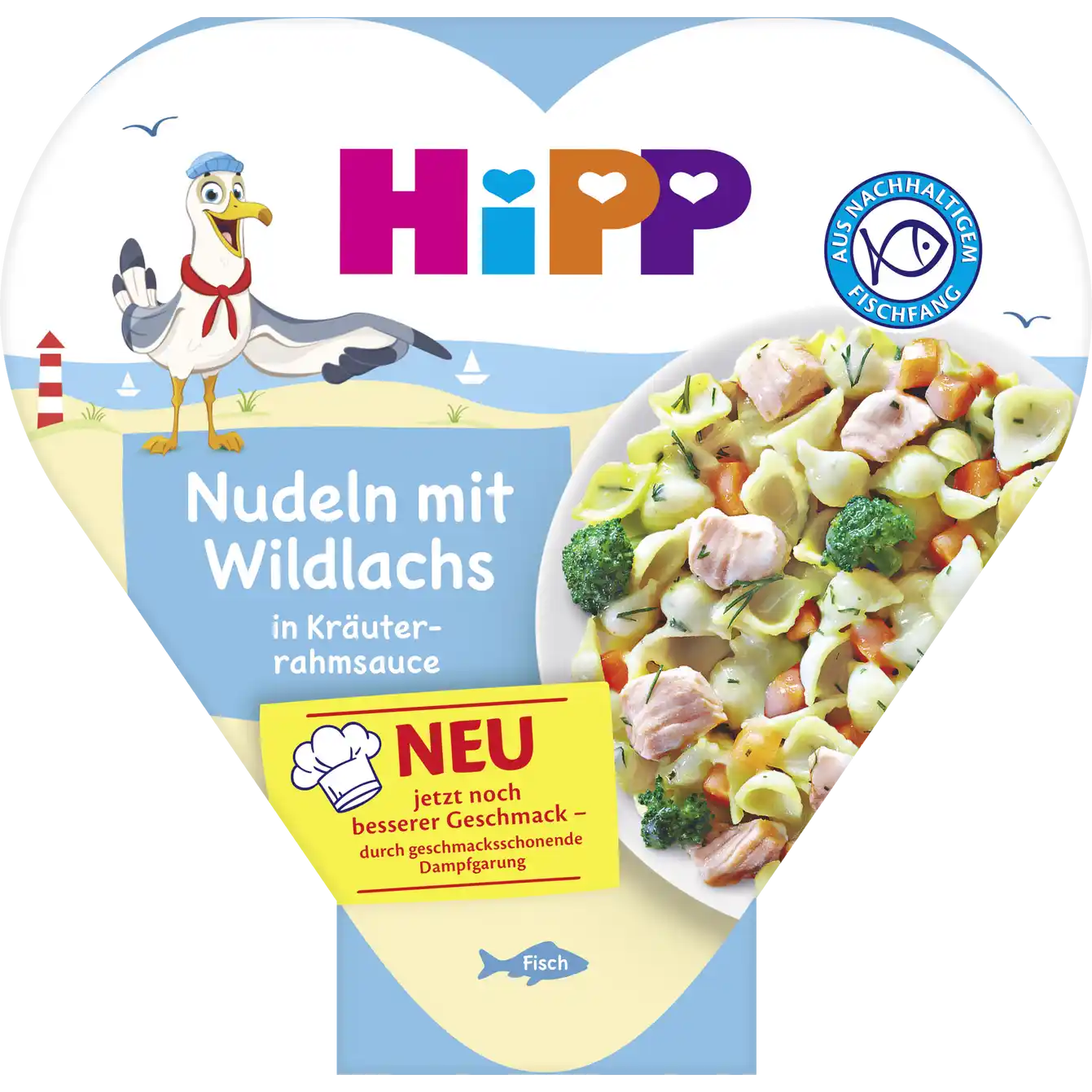 Макароны с диким лососем в пряно-сливочном соусе для детей с 12 месяцев 250 г