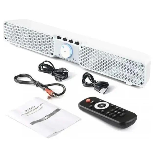 Портативная колонка-будильник Soundbar Q10 Bluetooth Белый (10054)