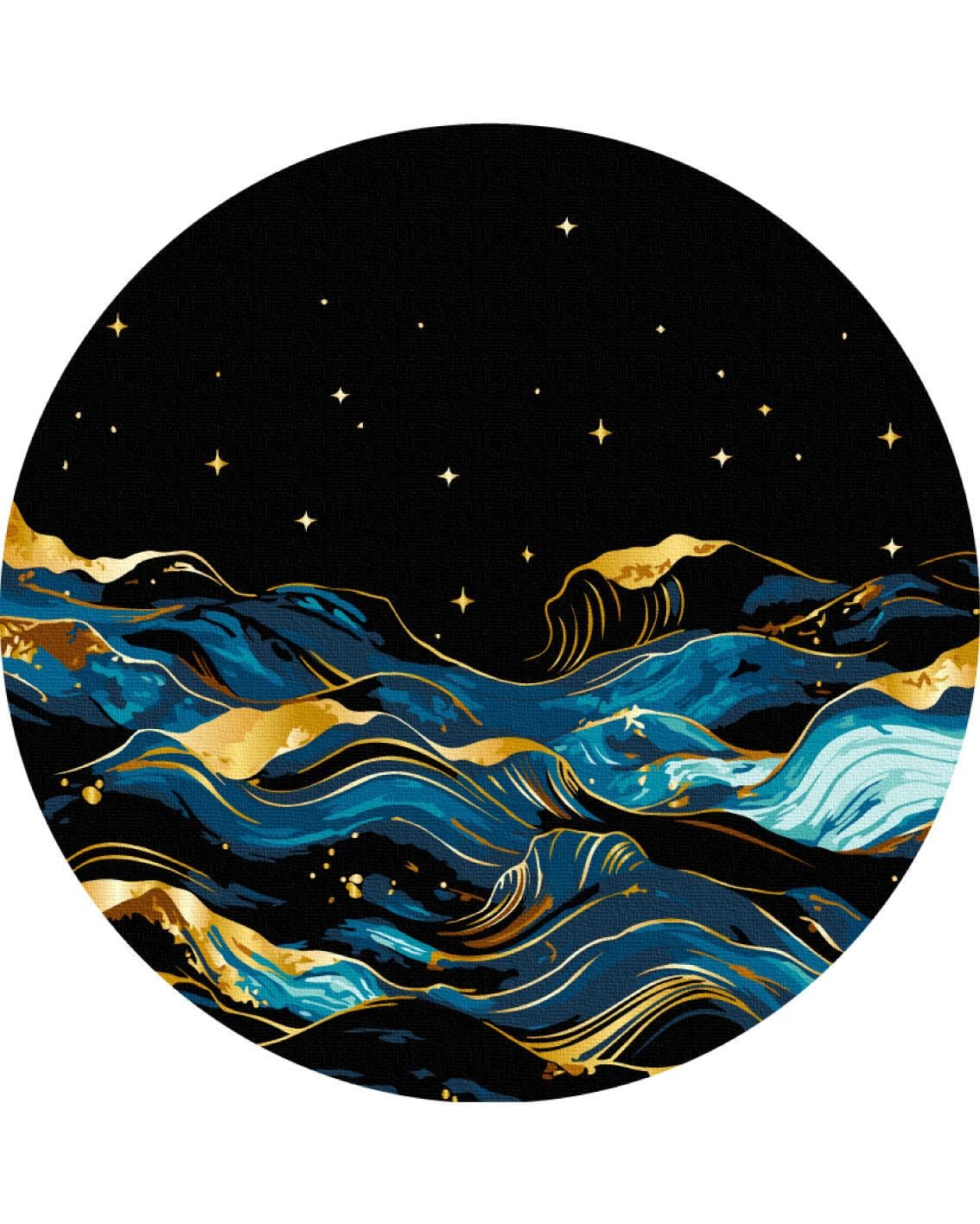 Картина по номерам Brushme Ночной океан d 30 см (RCB00124M)