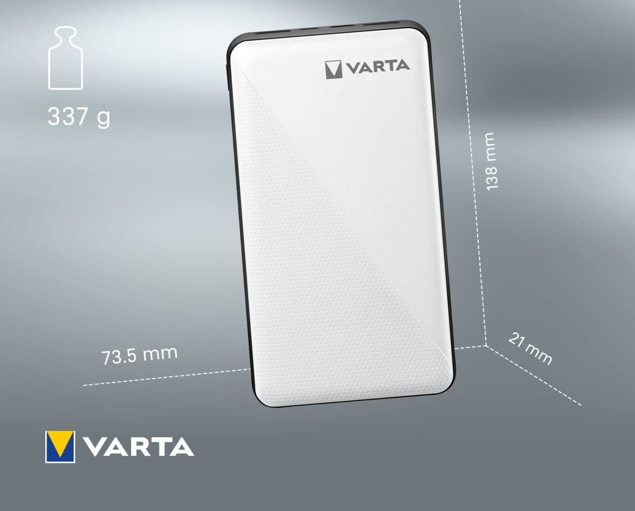 Портативний зарядний пристрій Varta 15000 mAh White - фото 5