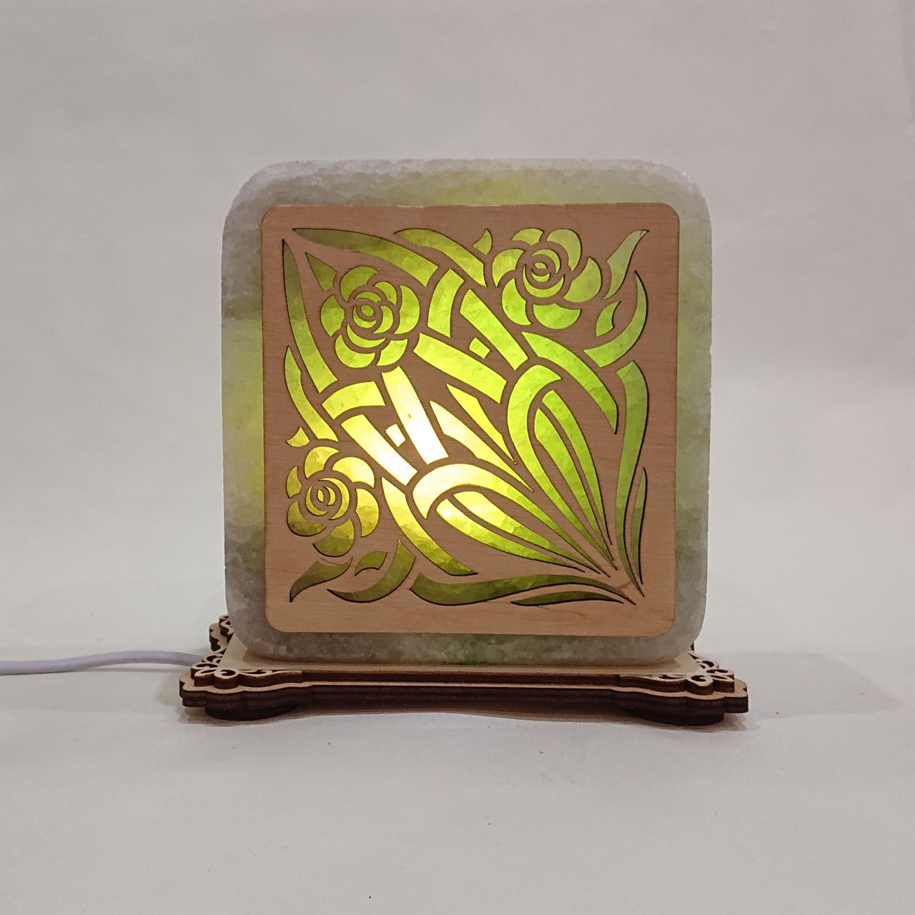 Соляной светильник Розы (k-0017-g)