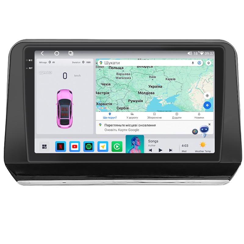 Автомагнитола штатная Lesko Prime совместима с Mitsubishi L200 VI 2023- г. 9" 4/64 QLED CarPlay 4G/Wi-Fi/GPS (3039213915)
