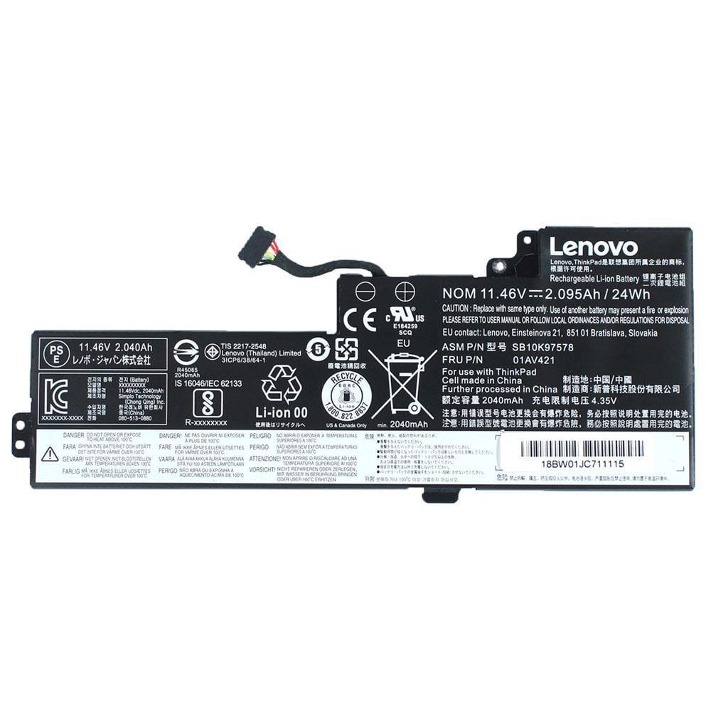 Аккумулятор для ноутбука Lenovo ThinkPad T480 2095 mAh 11,46V (146684)