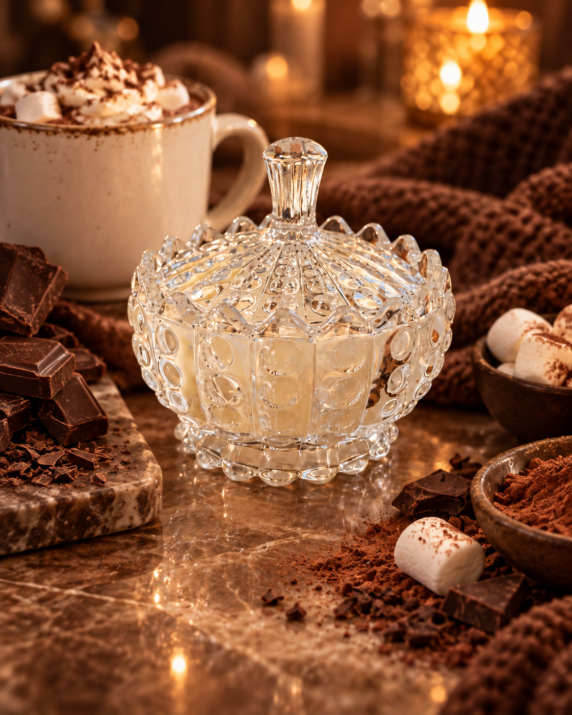 Свеча ароматическая Franterro Crown Hot Chocolate 220 г (FRN-1124)