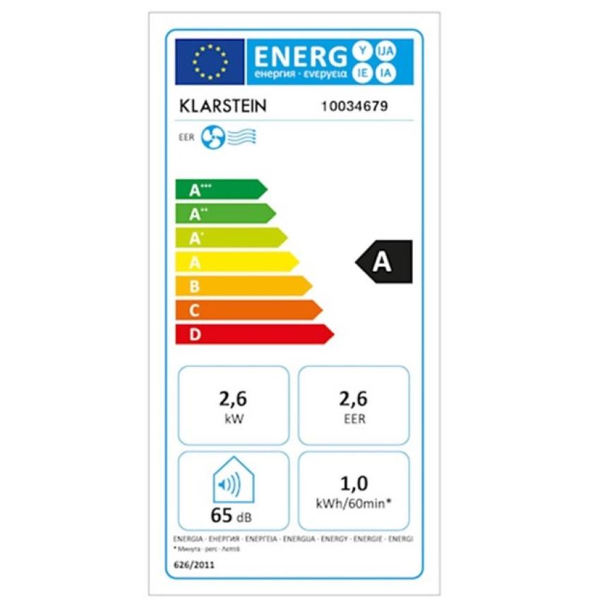 Кондиционер мобильный KLARSTEIN Metrobreeze Miami 9000BTU с автоматическим таймером (10034679) - фото 3