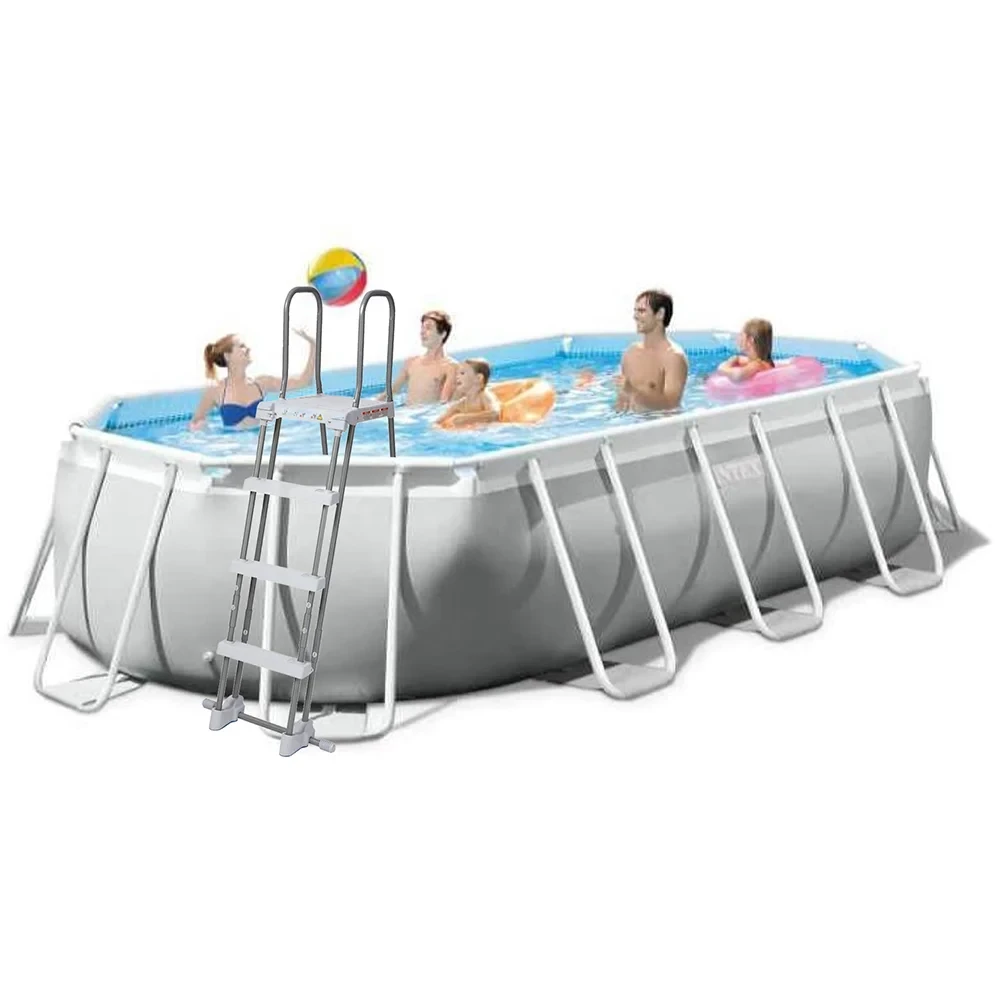 Басейн каркасний з драбиною/тентом /підстилкою Intex 26796-1 Prism Frame Oval 503х274х122 см 13365 л (2556787121)