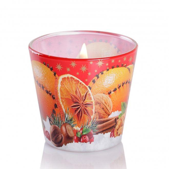 Свеча ароматическая Flora Christmas orange с корицей (28700) - фото 2