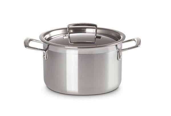 Кастрюля Le Creuset 4 л нержавеющая сталь с крышкой Chrome (96200620001000) - фото 1