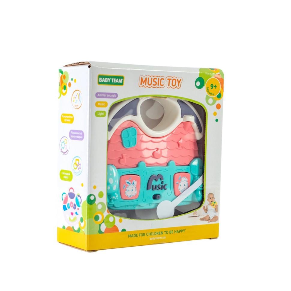 Игрушка детская музыкальная Baby Team Домик световые и звуковые эффекты от 3 лет Разноцветный (VL-337-V-179)