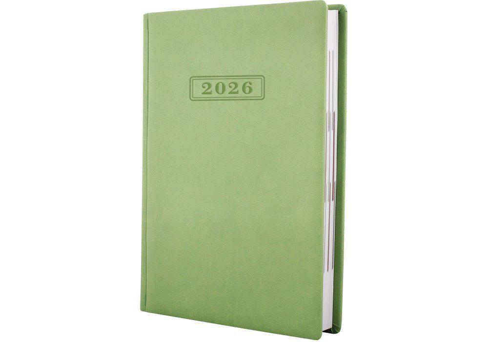 Щоденник датований 2026 Optima Vivella A5 352 стор. Зелений (O25230-67)