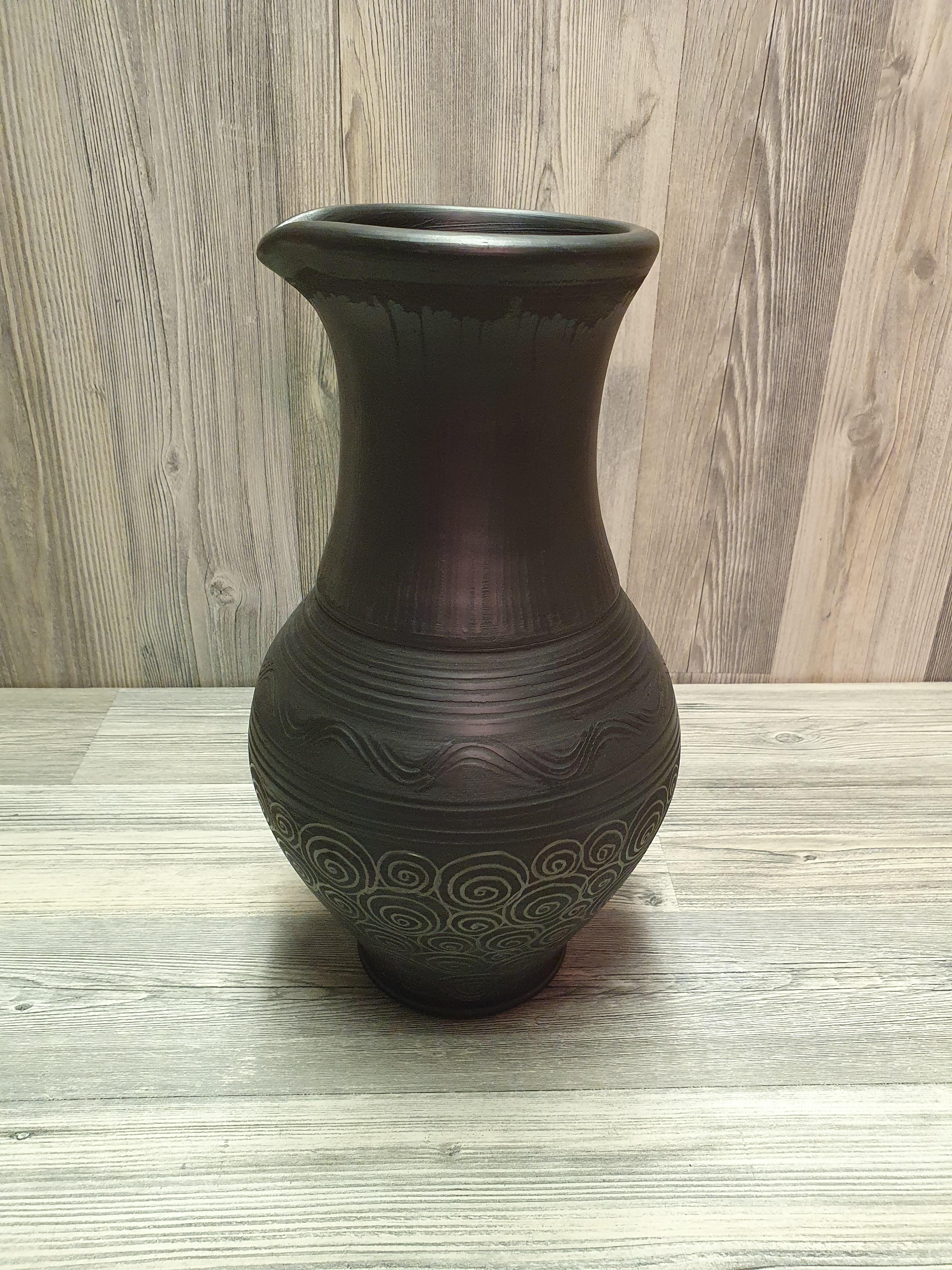 Кувшин из черной глины (5291) - фото 3 Кувшин из черной глины (5291) - фото 3