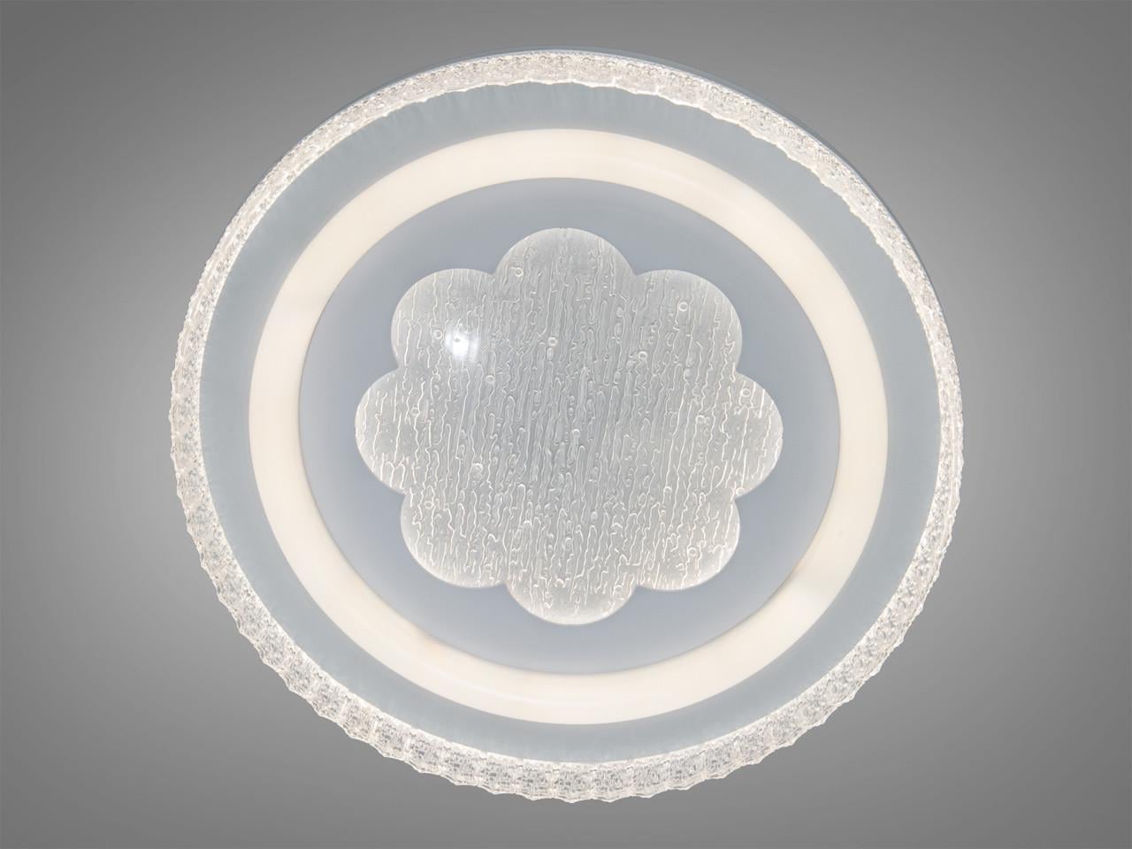 Люстра светодиодная потолочная для гостиной Diasha G5156CWH 85 Вт без пульта Белый (WG5156/C WH)