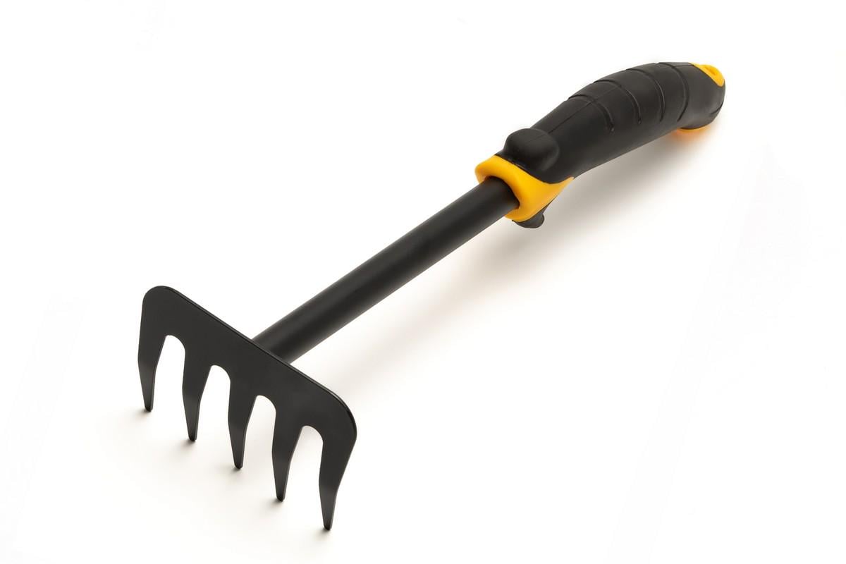 Грабли садовые MasterTool 5 зубцов 300х95 мм с двухкомпонентной ручкой (14-6174)