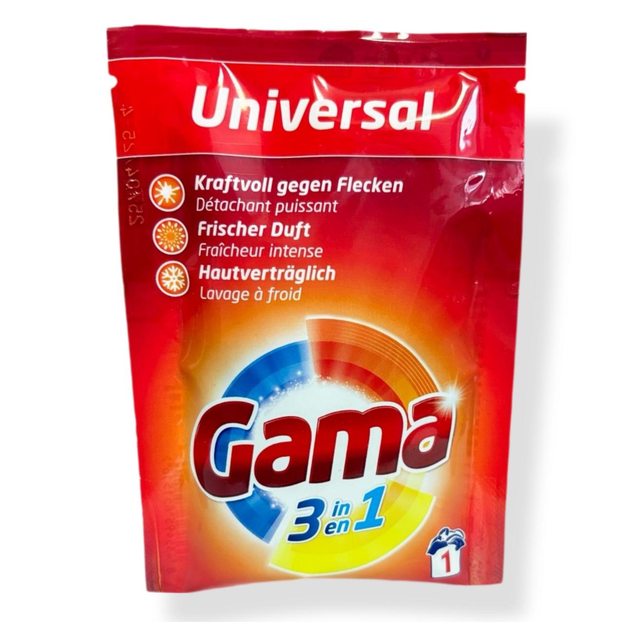 Саше для стирки Gama Universal 3в1 45 мл 1 стирка