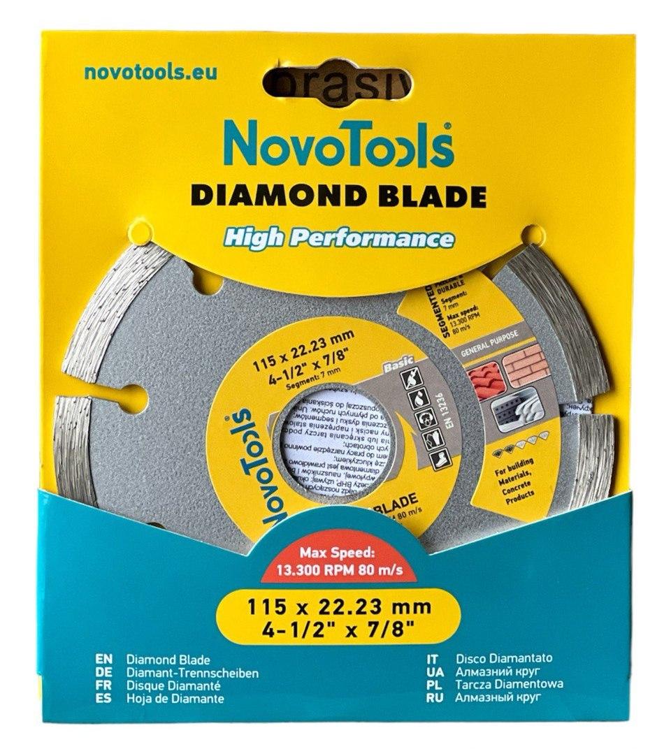 Диск алмазный NovoTools Basic 115х7х22,23 мм (2031081021)