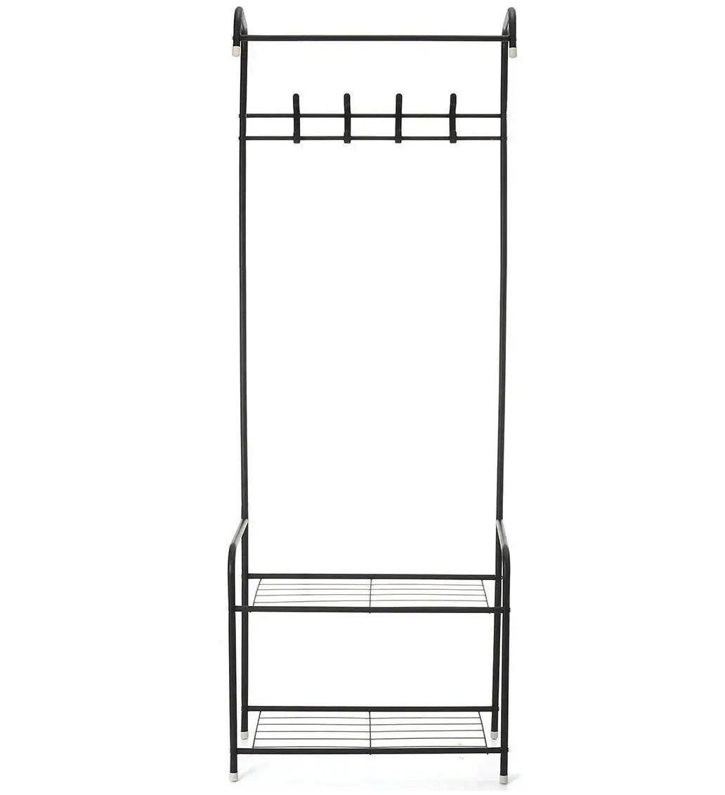 Вішалка для одягу підлогова Rias Corridor Rack 170x60x35 см Black (3_02745) - фото 2