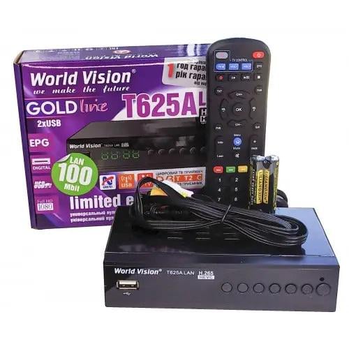 Ресівер Т2 World Vision T625A LAN (00625a)