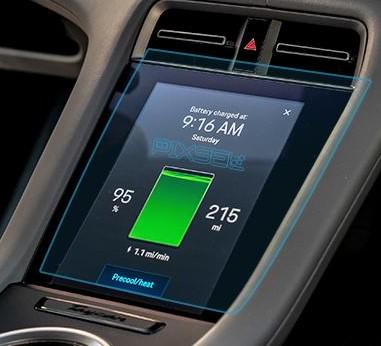 Защитное стекло Pixsel гибридное матовое на климат Porsche TAYCAN 10,5" 2020