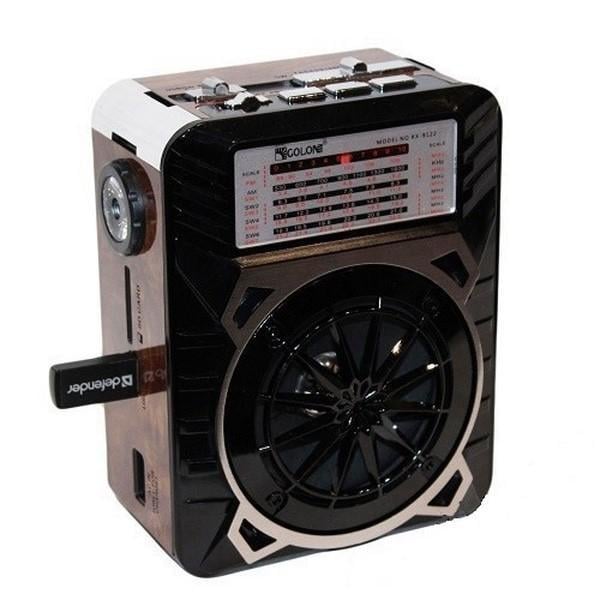 Радиоприемник UKC RX-9122 с фонариком Черный