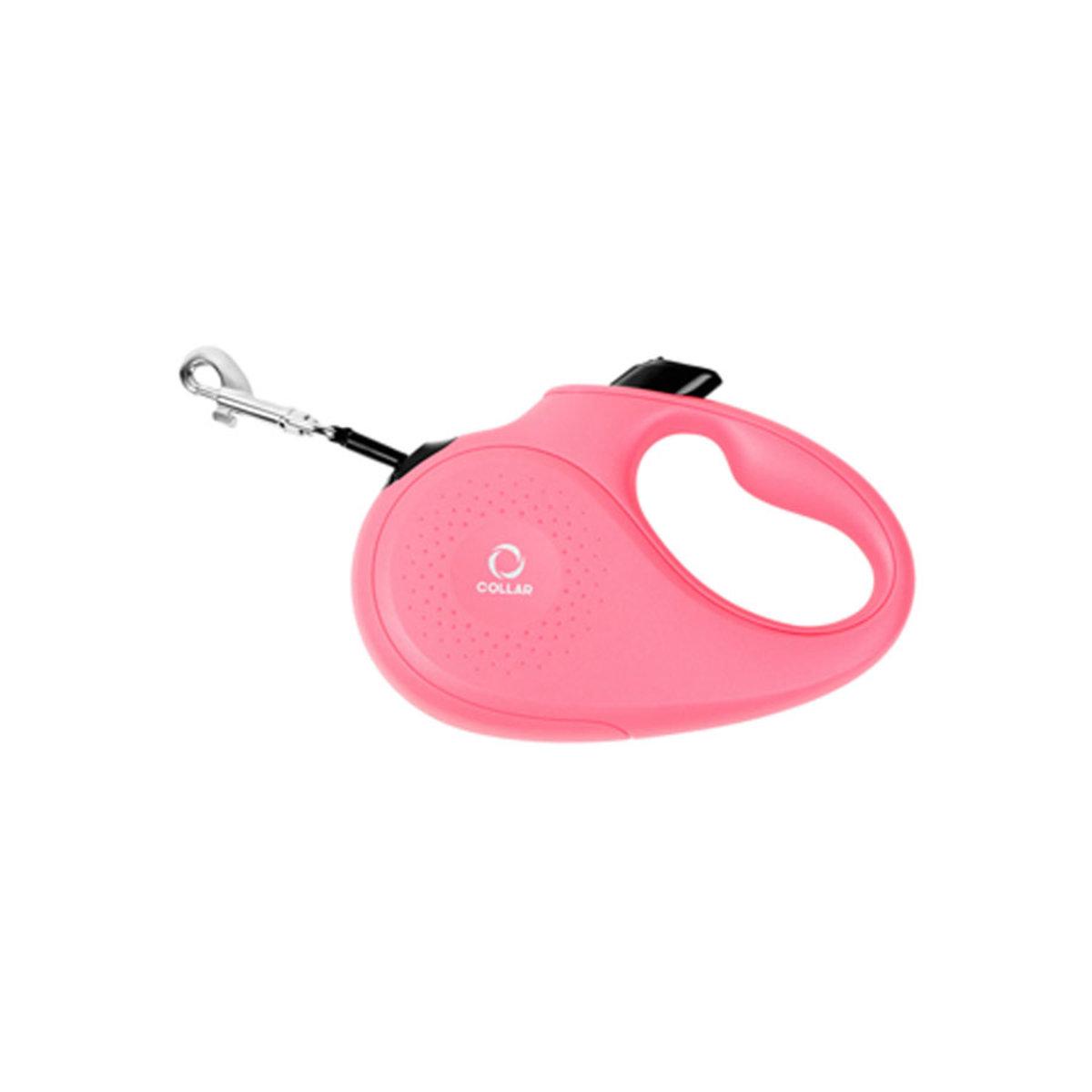 Поводок-рулетка для собак Collar лента S 15 кг 5 м Розовый