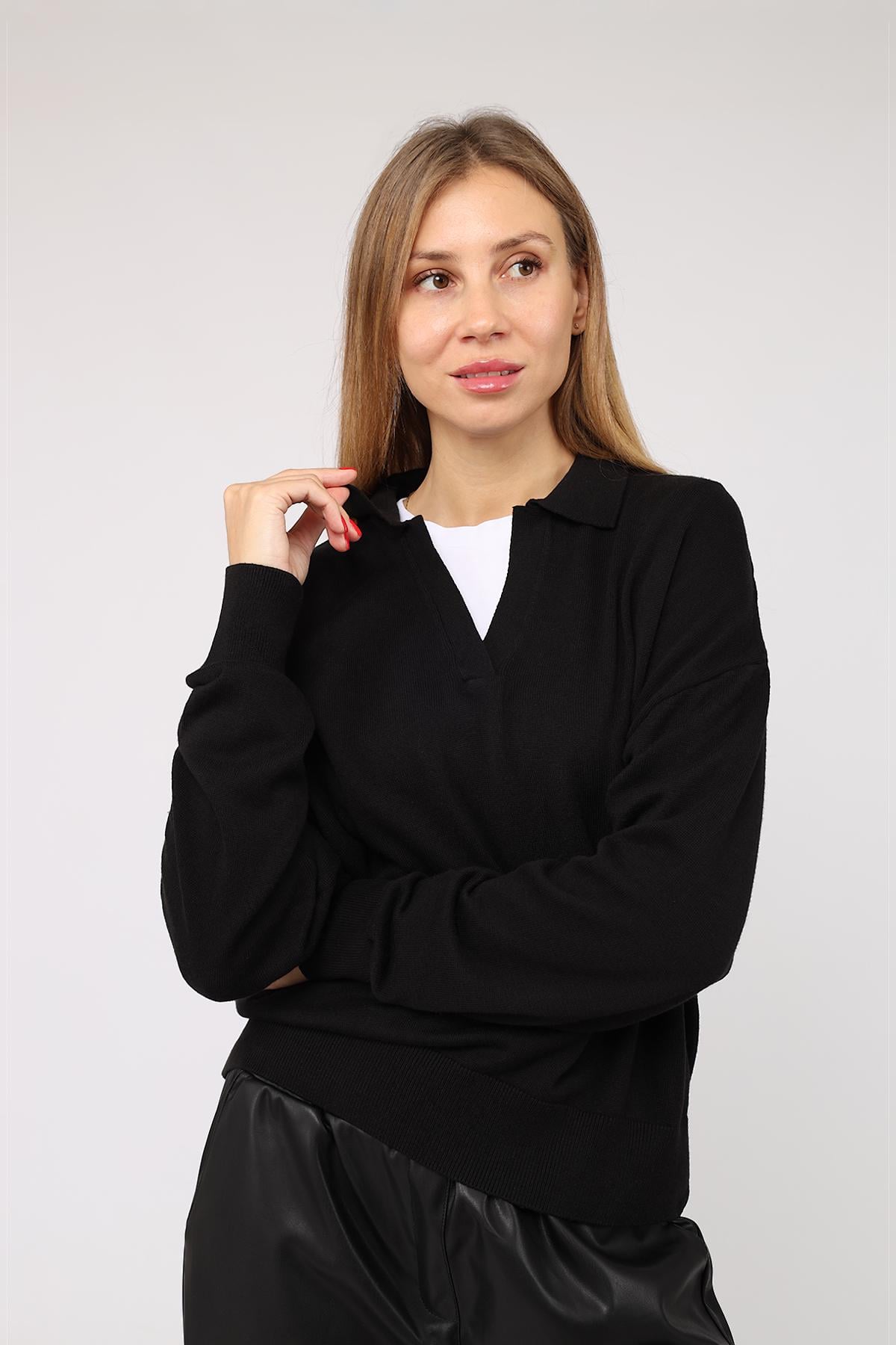 Поло женский Yuki р. 48 Черный (ЦБ-00285987)