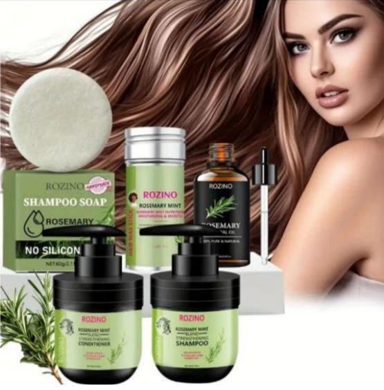 Набір для догляду за волоссям ROZINO з розмарином і м'ятою - фото 3 Набір для догляду за волоссям ROZINO з розмарином і м'ятою - фото 3