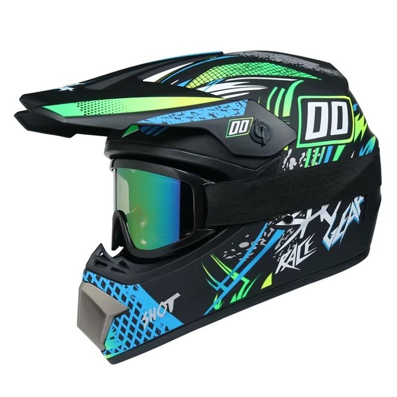 Мотошлем кроссовый эндуро Shot Race Gear M 57-58 см/очки