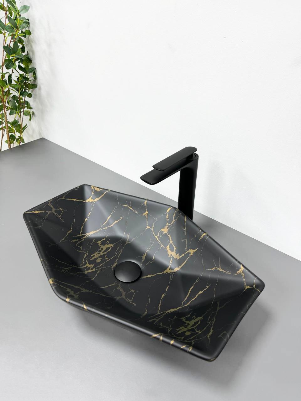 Умивальник VBI VENEZIA S MARBLE matt накладний (VBI-012403)
