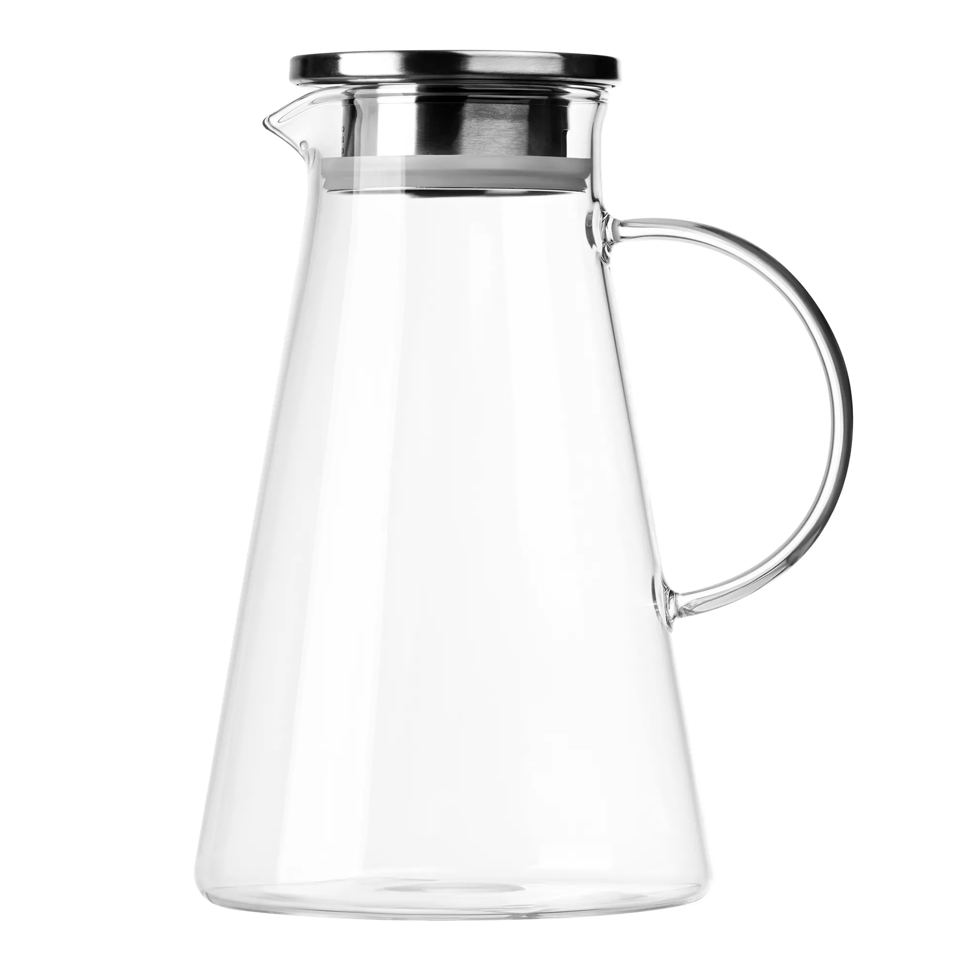 Кувшин с крышкой Ardesto боросиликатное стекло из нержавеющей стали 1800 мл (AR2618PG)