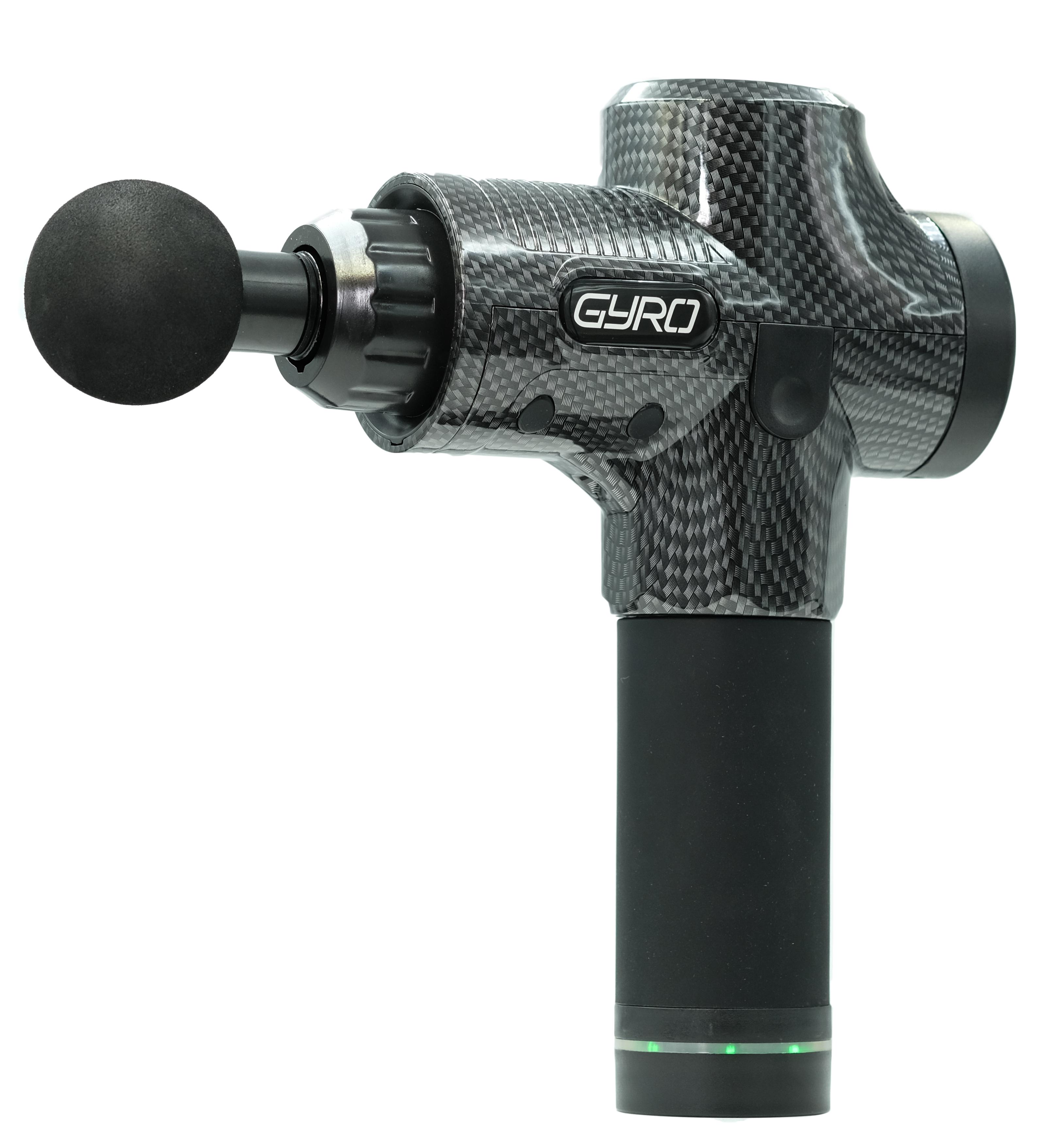 Перкуссионный массажер для тела и мышц Gyro Muscle Gun Massager Carbon (4656367)