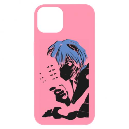 Чехол для iPhone 13 Рей Аянами с маской