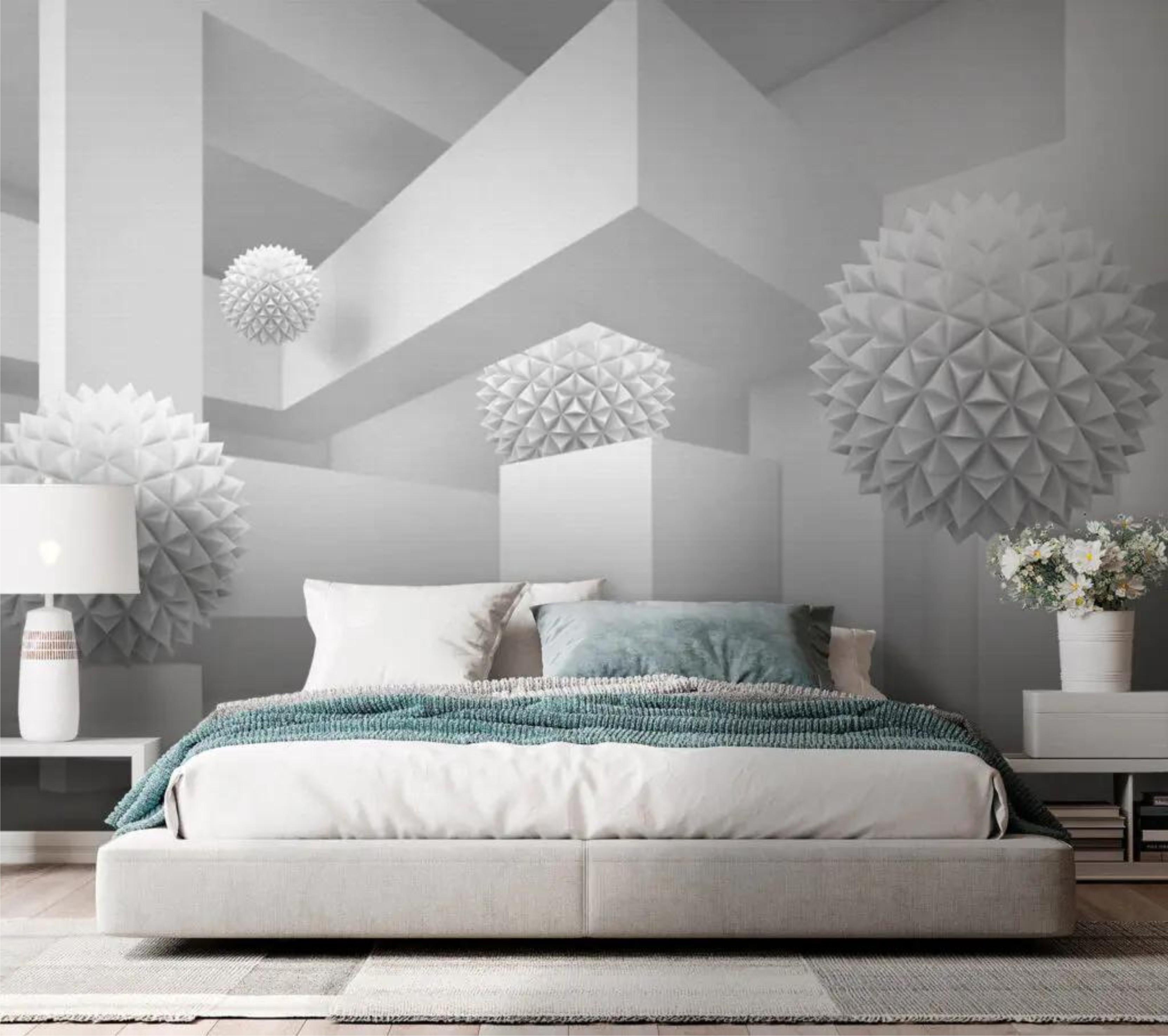 Фотообои Белый шар Серый (000273)