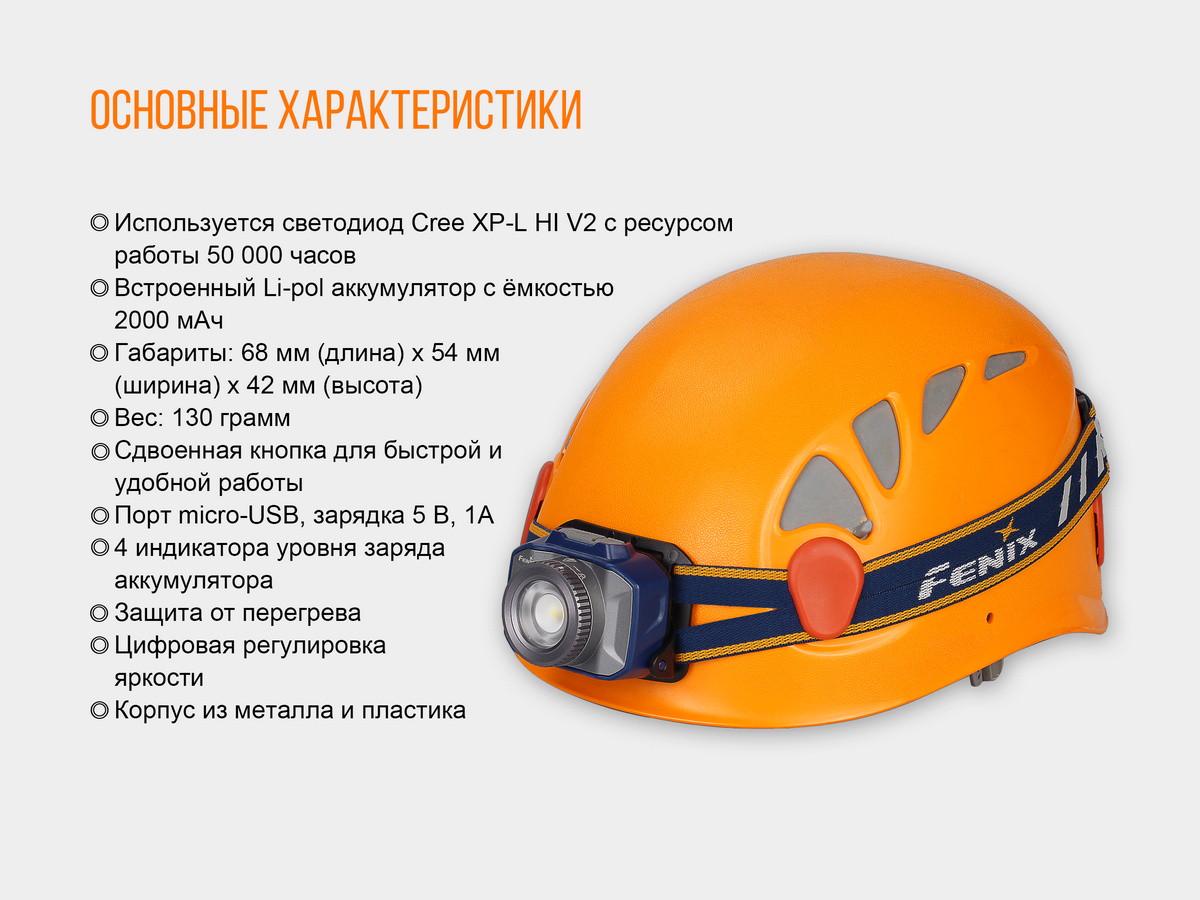 Фонарь налобный Fenix HL40R Cree XP-LHIV2 LED Серый (atlantmarket_44408) - фото 19