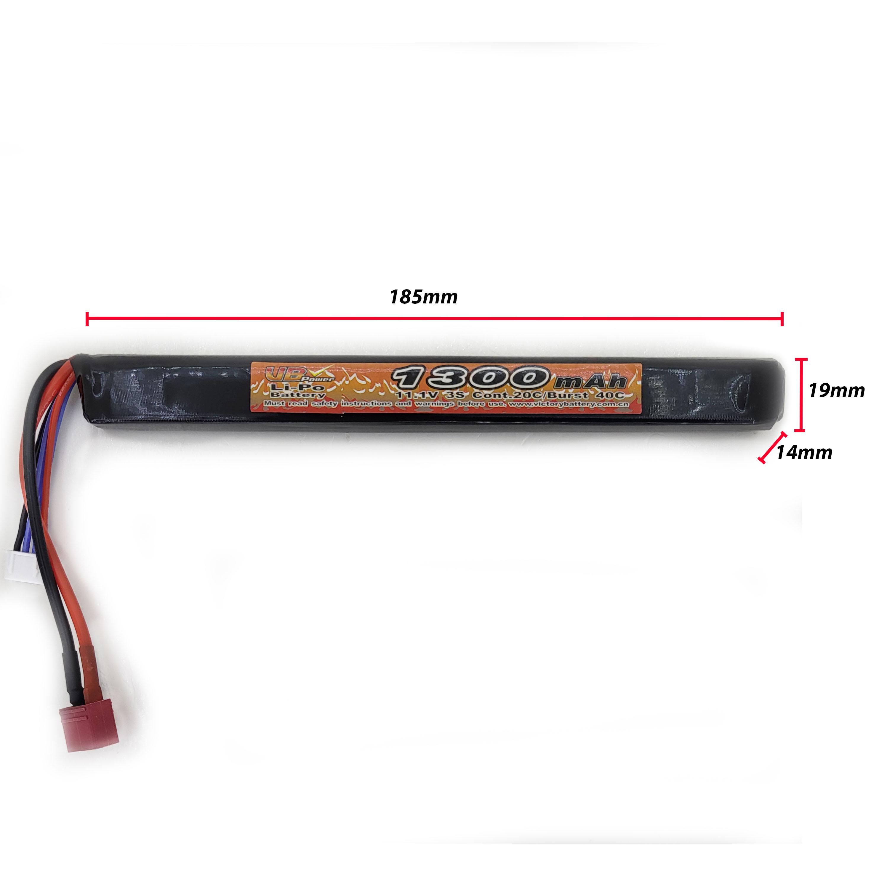 Аккумулятор VB Power VB5517178 для Airsoft Li-Pol 20-40C 11,1V 1300 mAh (14187715) - фото 2