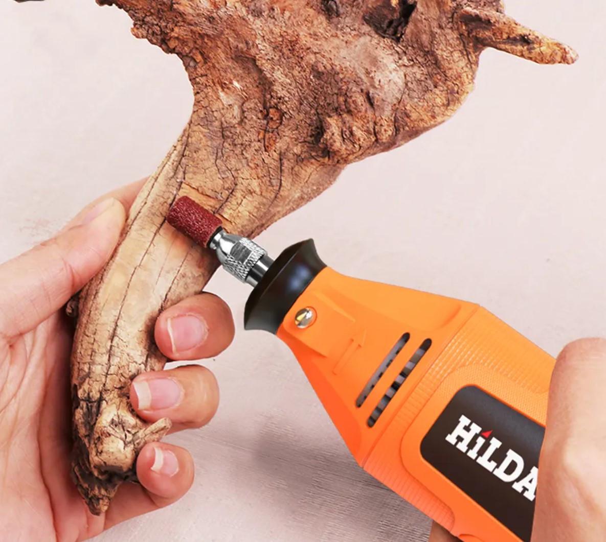 Бормашина міні-дриль/гравер HILDA MD200-A з комплектом насадок 200W (26569223) - фото 6 Бормашина міні-дриль/гравер HILDA MD200-A з комплектом насадок 200W (26569223) - фото 6
