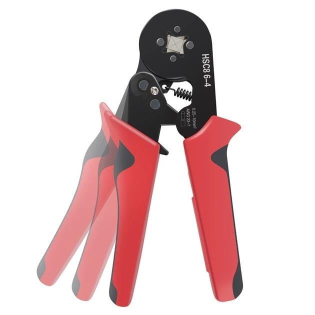 Кліщі обтискні для наконечників HSC8 0,25-10 кв. мм 6-4А Червоний (Е051305ч)