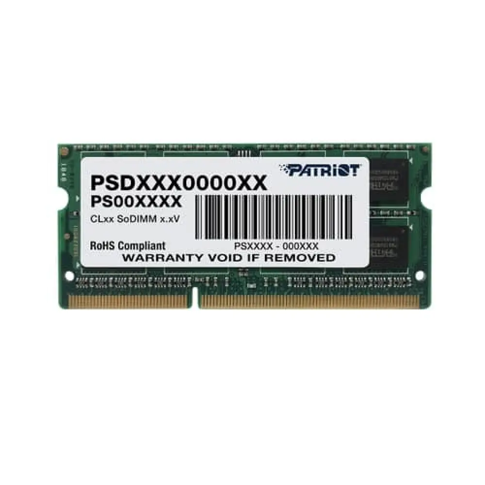 Оперативна пам'ять Patriot Signature Line DDR3 SO-DIMM 8GB/1600 (PSD38G16002S)