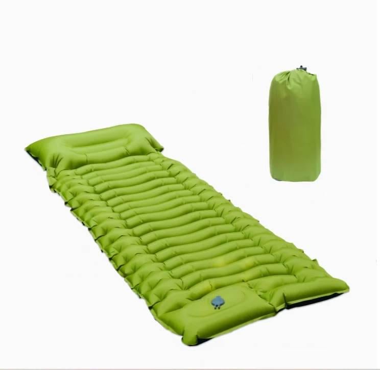 Матрас надувной с подушкой и встроенным туристическим насосом (Н-1407). Матрас надувной с подушкой и встроенным туристическим насосом (Н-1407).