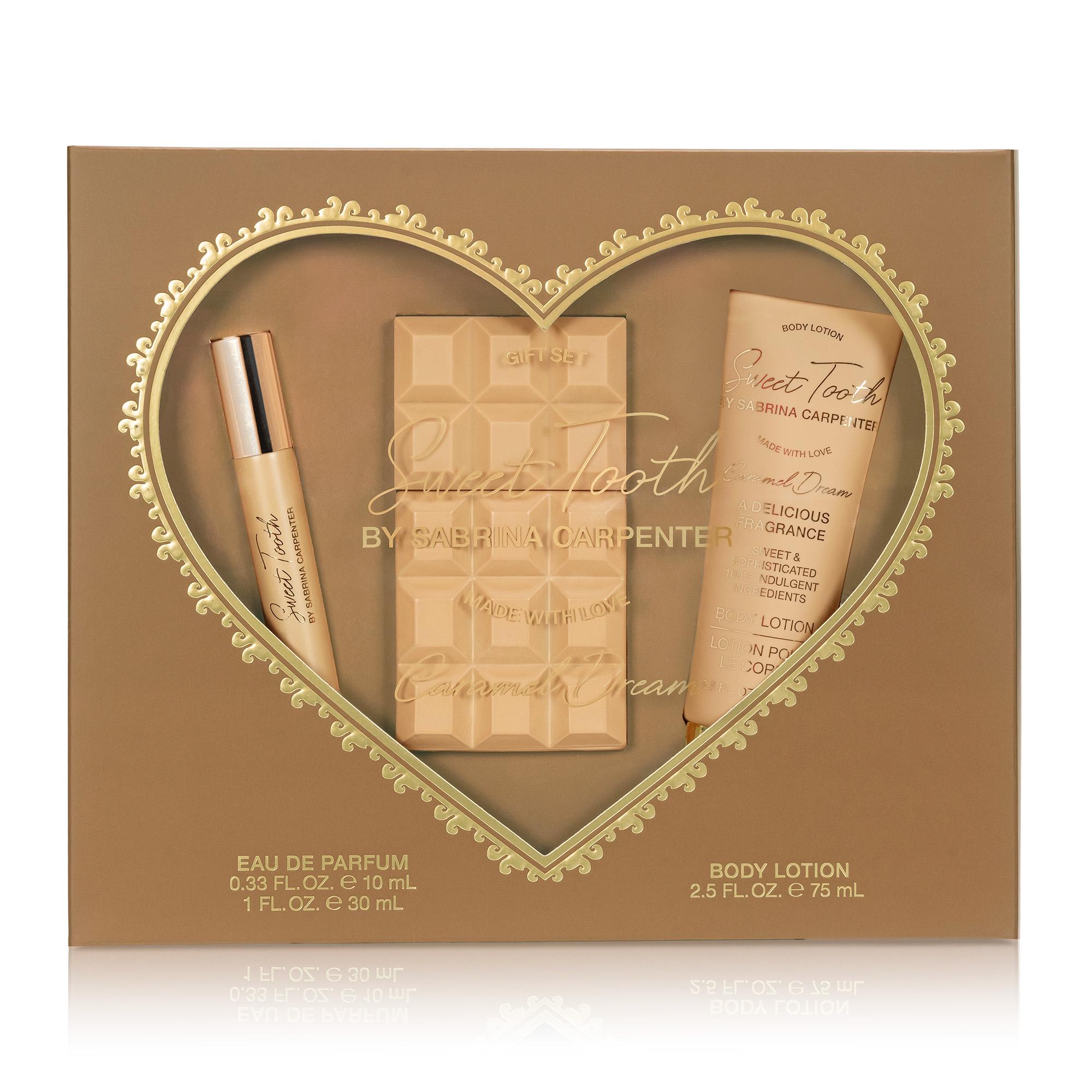 Парфумерний набір Sabrina Carpenter Caramel Dream вода для жінок 30 мл і 10 мл і лосьйон для тіла 75 мл (679264) - фото 3 Парфумерний набір Sabrina Carpenter Caramel Dream вода для жінок 30 мл і 10 мл і лосьйон для тіла 75 мл (679264) - фото 3