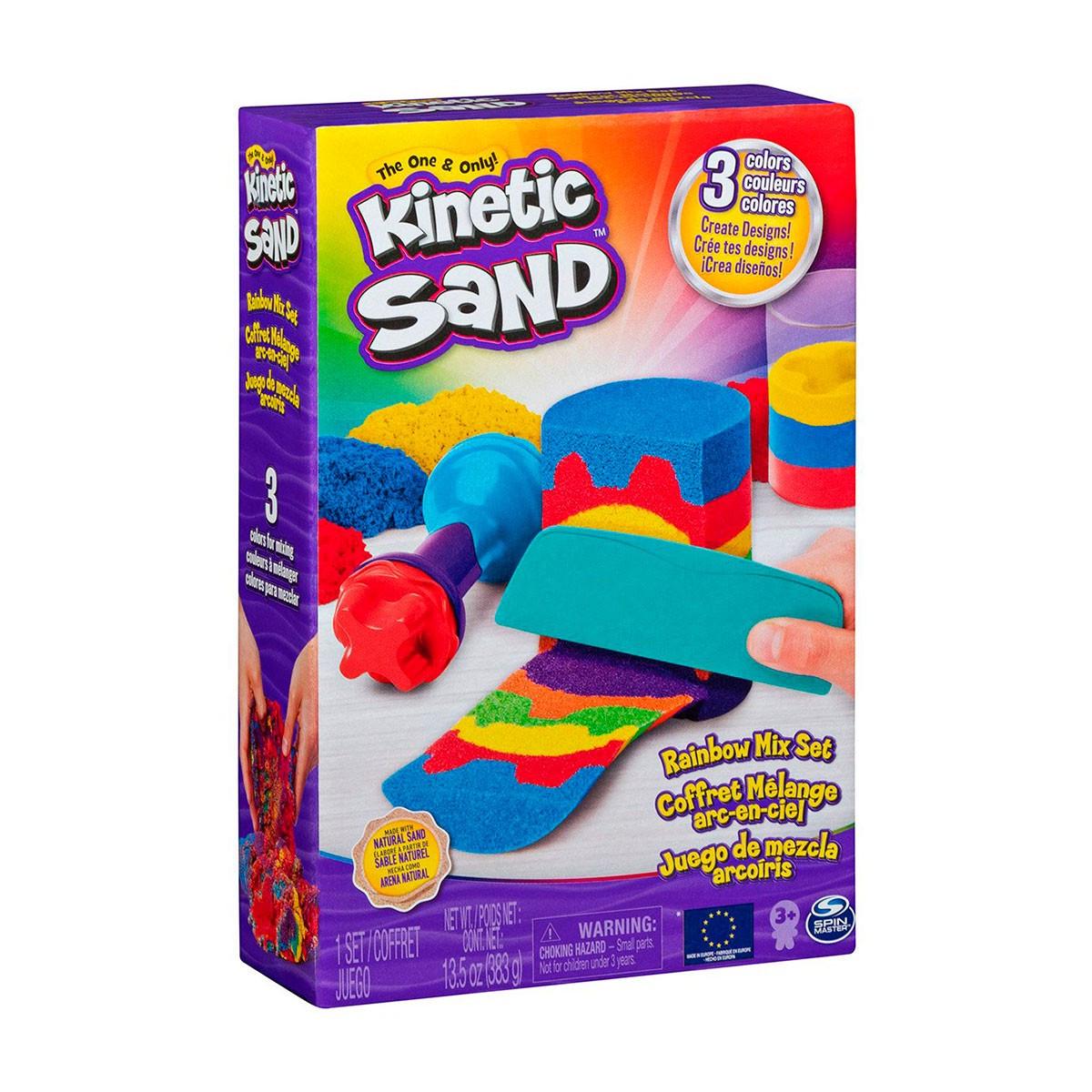 Набор песка для детского творчества Kinetic Sand Радужный микс (71474-ks)