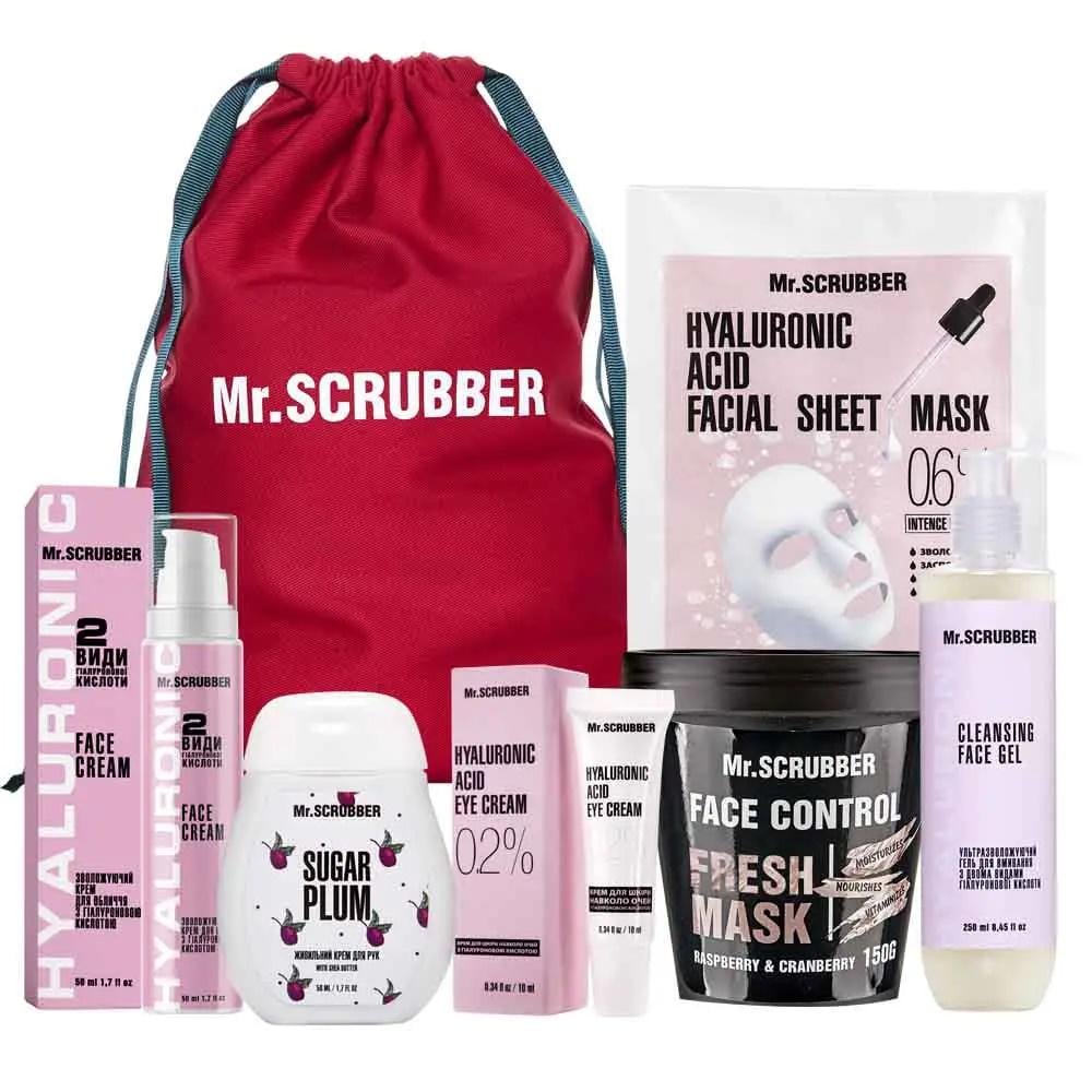 Подарочный набор Mr.SCRUBBER Hyaluronic Face Care в новогоднем мешочке