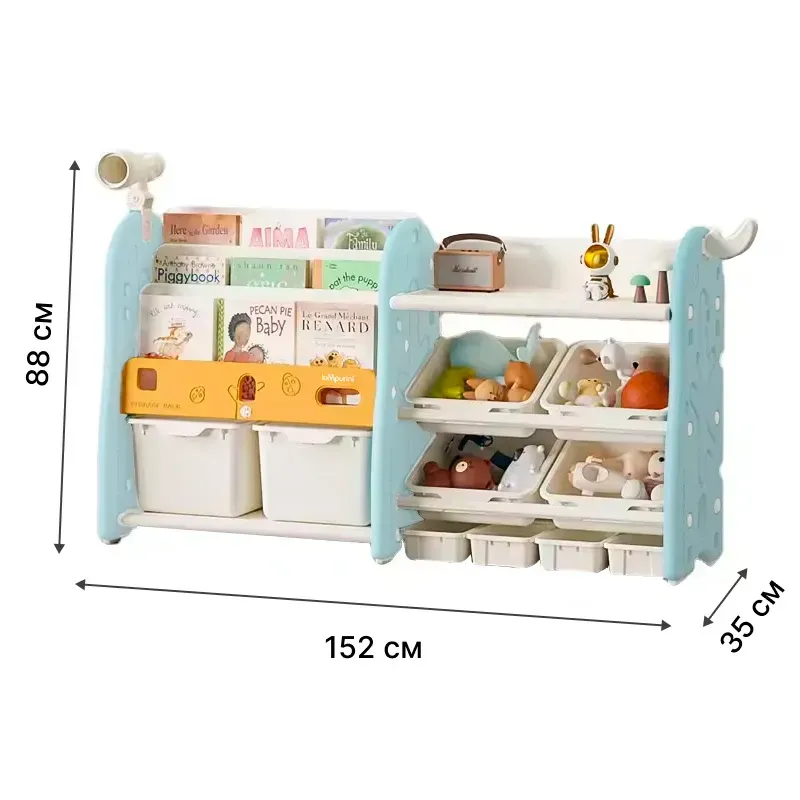 Органайзер для игрушек Lumpurini Niko Montessori L на 10 контейнеров (KYHG7131) - фото 3