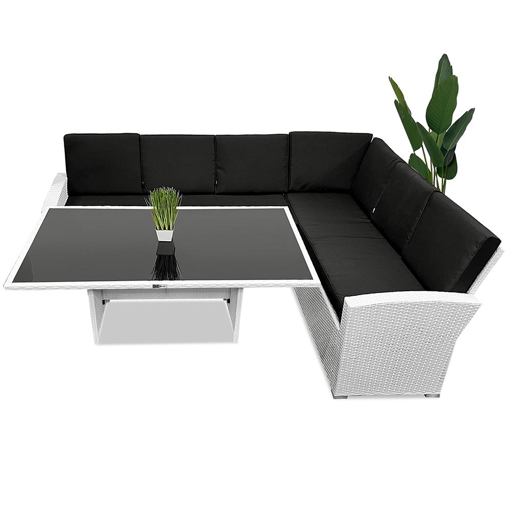 Набор садовой мебели Just Relax Milano 707 из ротанга со стальным каркасом Белый