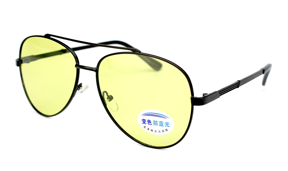 Окуляри чоловічі антифара Viscap 8330-C3-1 з металевою оправою на широке обличчя Чорний (40473)