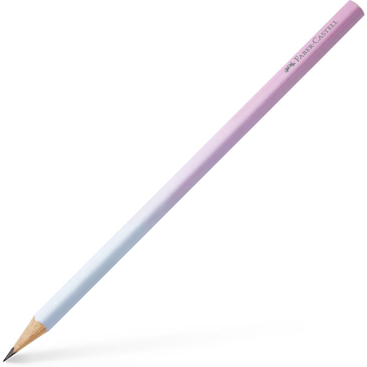Карандаш чернографитный Faber-Castell B трехгранный BLUSHING SKY 118402)