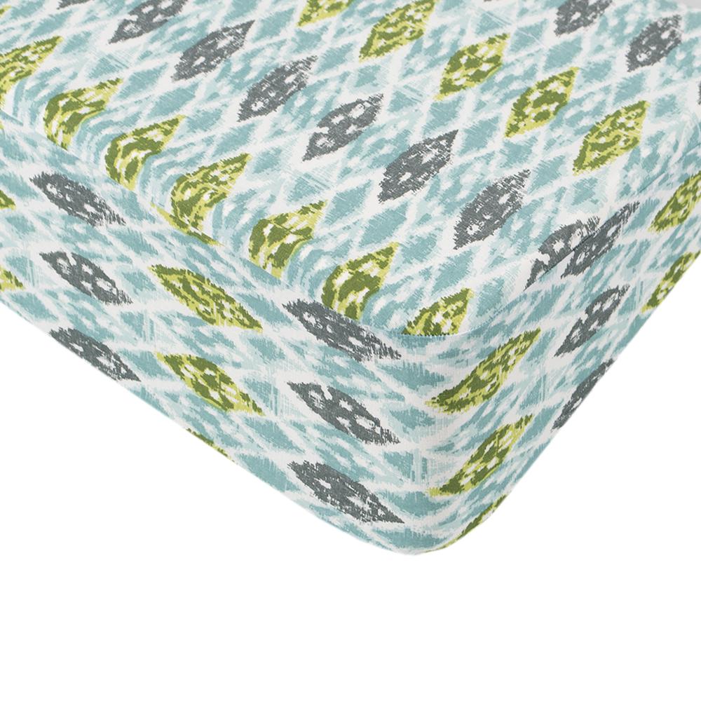 Простыня Iris Home Fresco ранфорс на резинке 140х200+25 см Бирюзовый (svt-2000022317924)